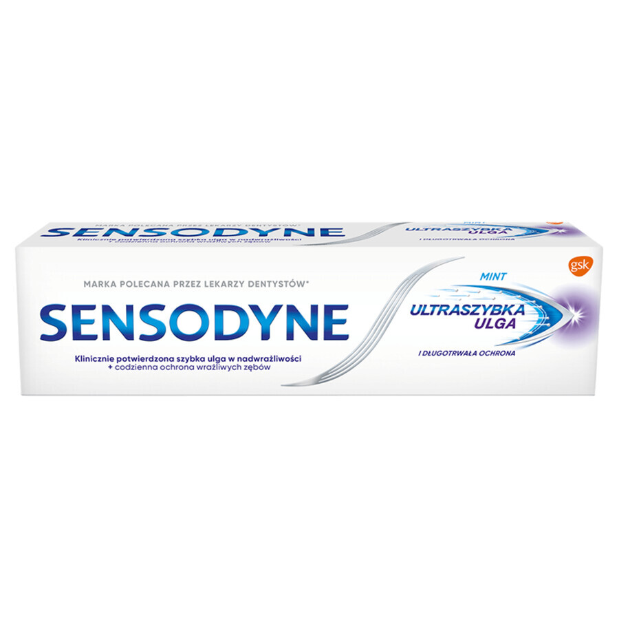 Sensodyne Ultrafast Relief, tandpasta voor overgevoelige tanden, 75 ml