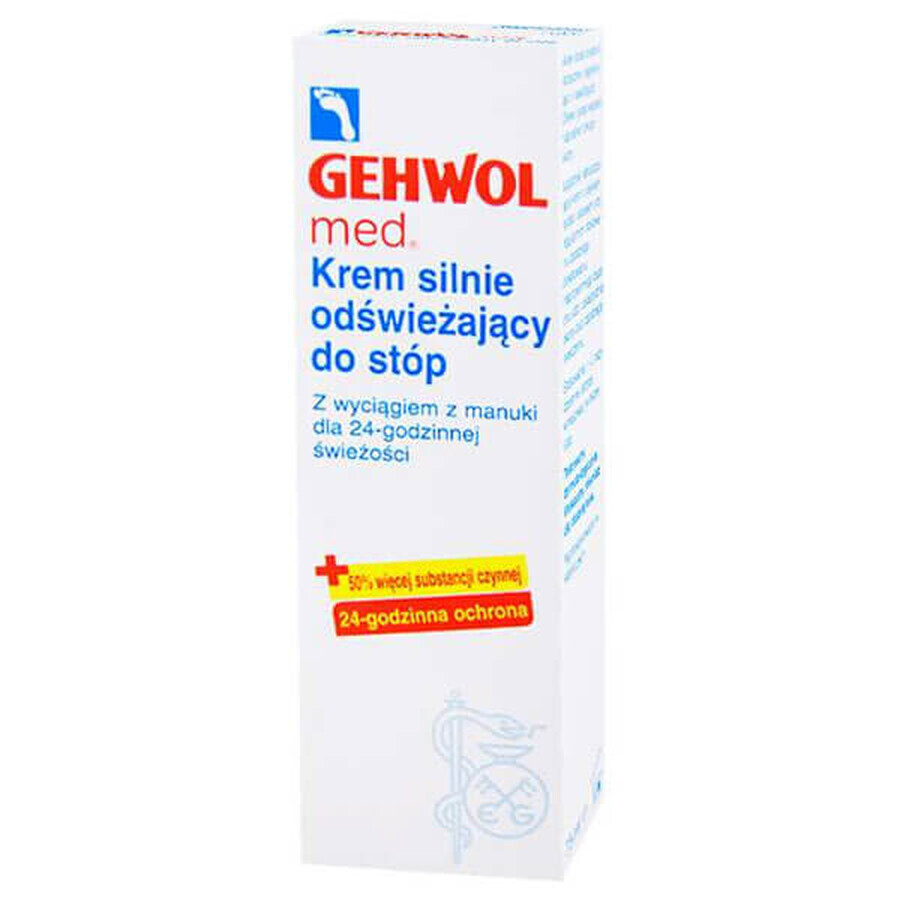 Gehwol med, crème forte et rafraîchissante pour les pieds, 75 ml