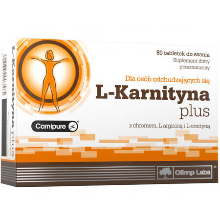 Olimp L-Carnitine Plus, 80 zuigtabletten