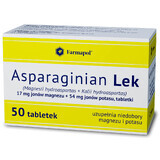 Asparginaat Lek 17 mg + 54 mg, 50 tabletten