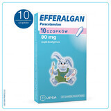 Efferalgan 80 mg, rectale zetpillen, 10 stuks