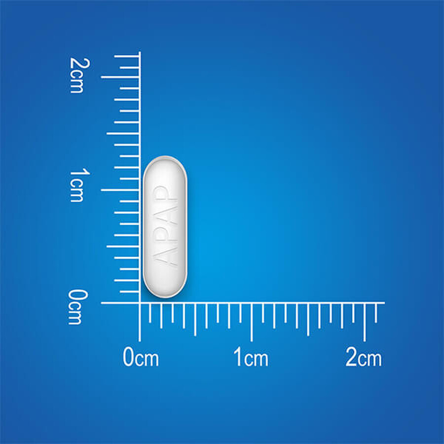 Apap 500 mg, 12 filmomhulde tabletten