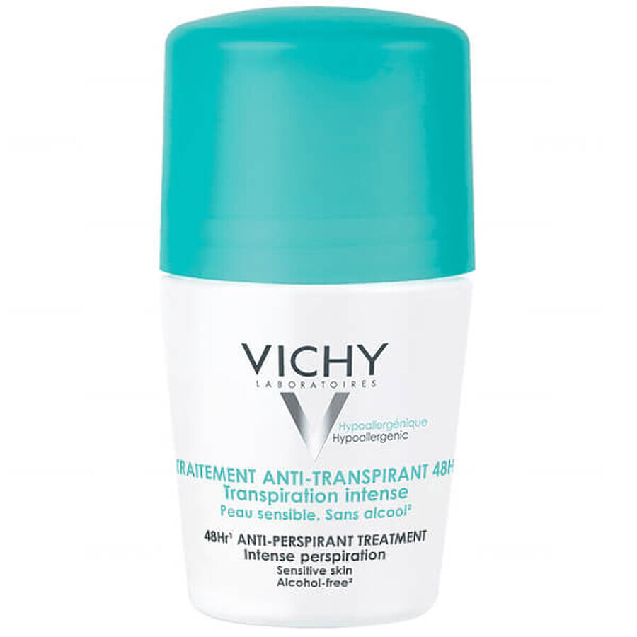 Vichy, antiperspirant roll-on, antiperspirant treatment against excessive sweating, 48 h, 50 ml