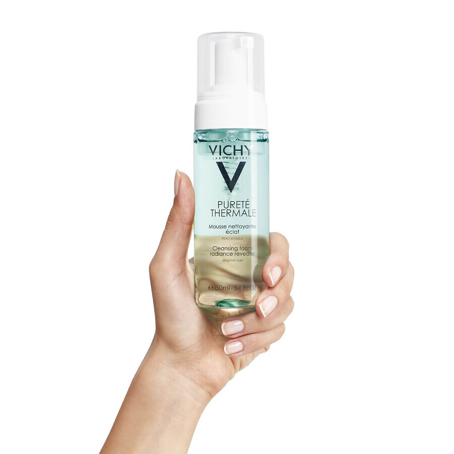 Vichy Purete Thermale, cleansing foam to restore the radiance of the skin, 150 ml