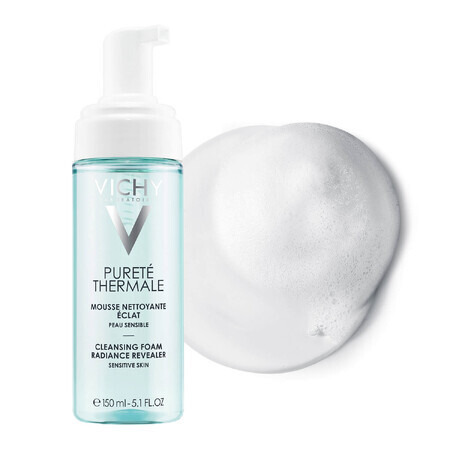 Vichy Purete Thermale, cleansing foam to restore the radiance of the skin, 150 ml