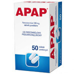 Apap 500 mg, 50 filmomhulde tabletten