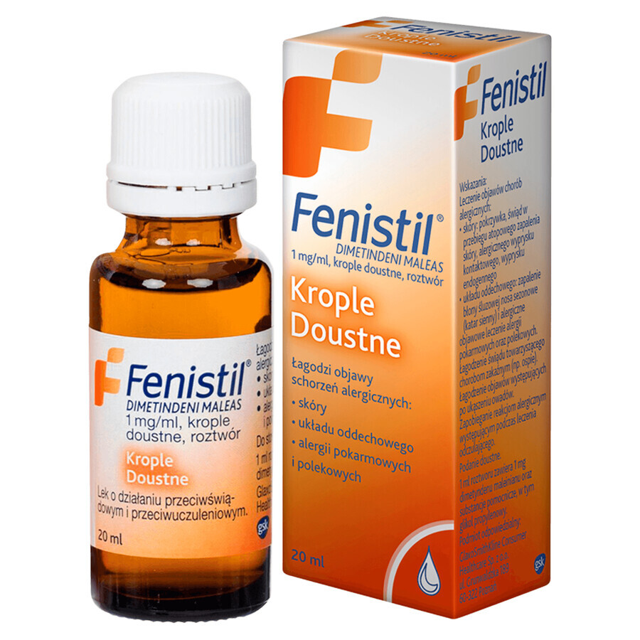 Fenistil 1 mg/ml, gocce orali, 20 ml