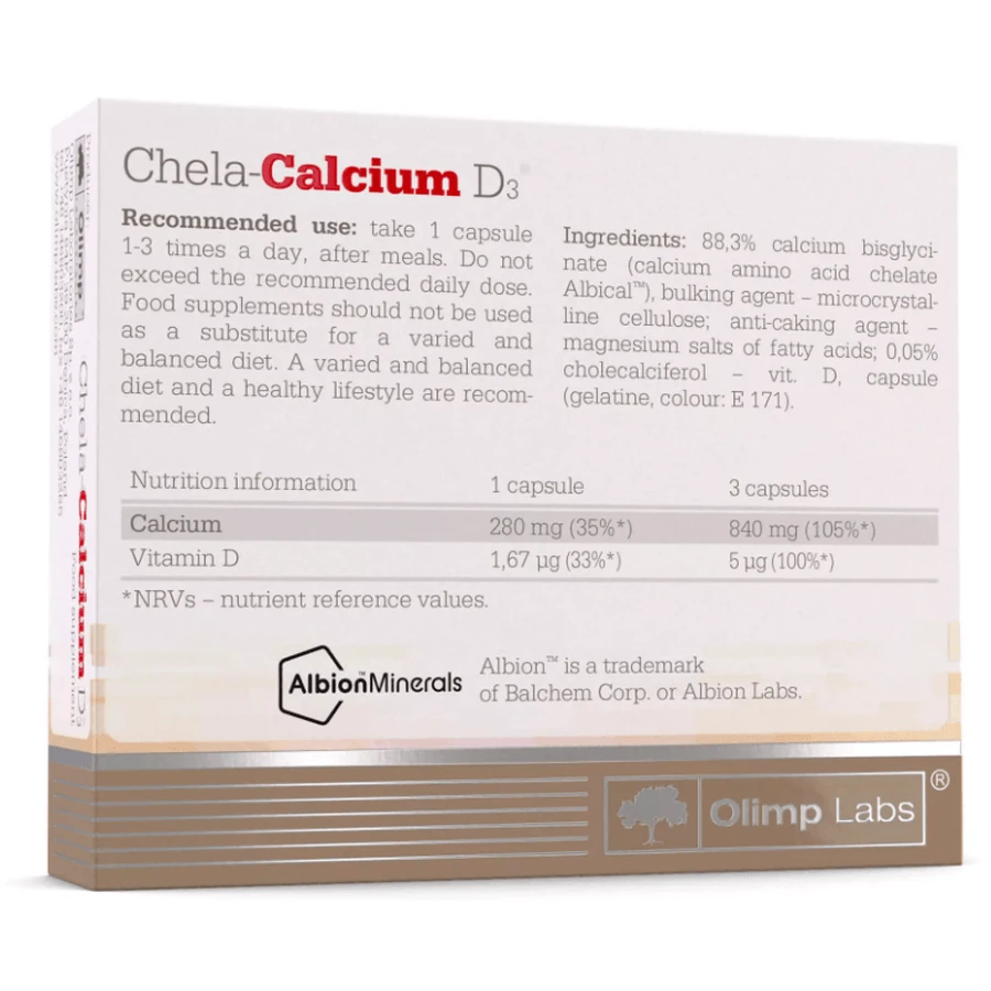 Olimp, Chela-Calciu D3, 30 capsules