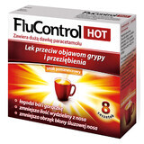 Flucontrol Hot (1000 mg + 10 mg + 4 mg)/ 5.5 g, 8 sachets