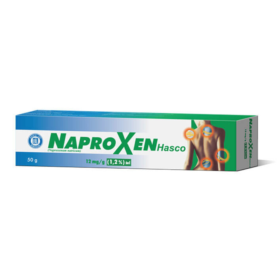 Naproxen Hasco 12 mg/g, gel, 50 g