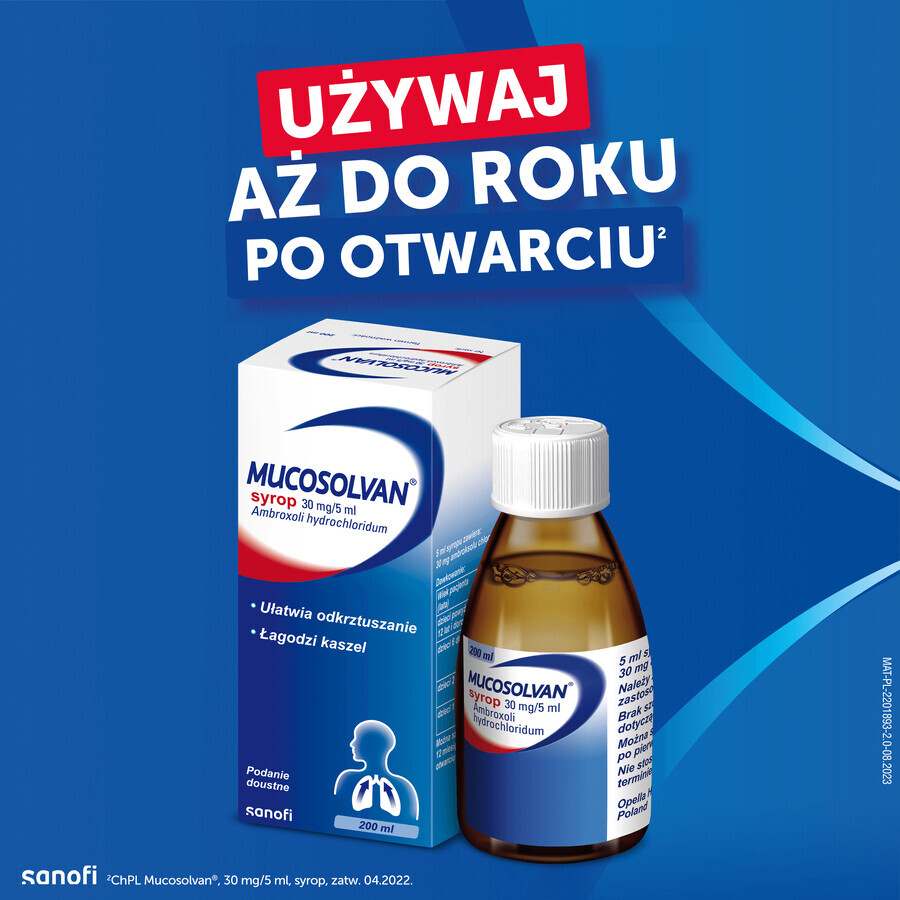 Mucosolvan 30 mg/5 ml, jarabe, 200 ml