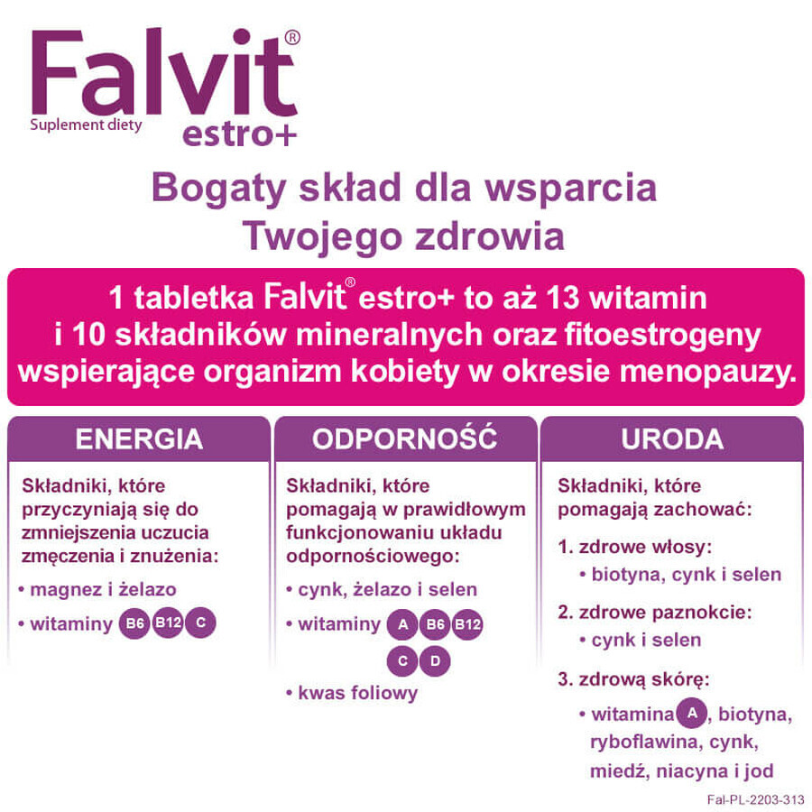 Falvit Estro+, 60 tablets