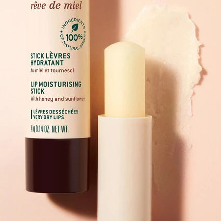 Nuxe Reve de Miel, hydraterende lippenstift voor droge en gebarsten lippen, 4 g