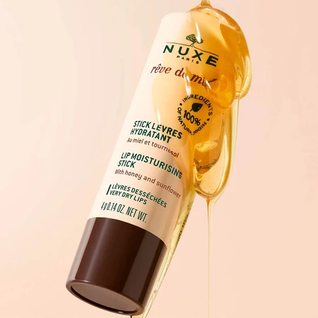Nuxe Reve de Miel, hydraterende lippenstift voor droge en gebarsten lippen, 4 g