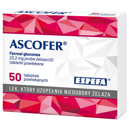 Ascofer 200 mg, 50 filmomhulde tabletten