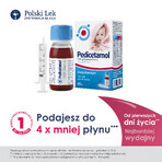 Pedicetamol 100 mg/ml, orale oplossing voor kinderen en zuigelingen vanaf de geboorte, 60 ml