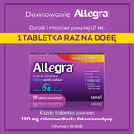 Allegra 120 mg, 10 filmomhulde tabletten