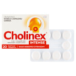 Cholinex Intense 2.5 mg + 1.2 mg, honey and lemon flavor, 20 hard pills