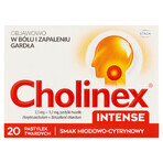 Cholinex Intense 2.5 mg + 1.2 mg, honey and lemon flavor, 20 hard pills