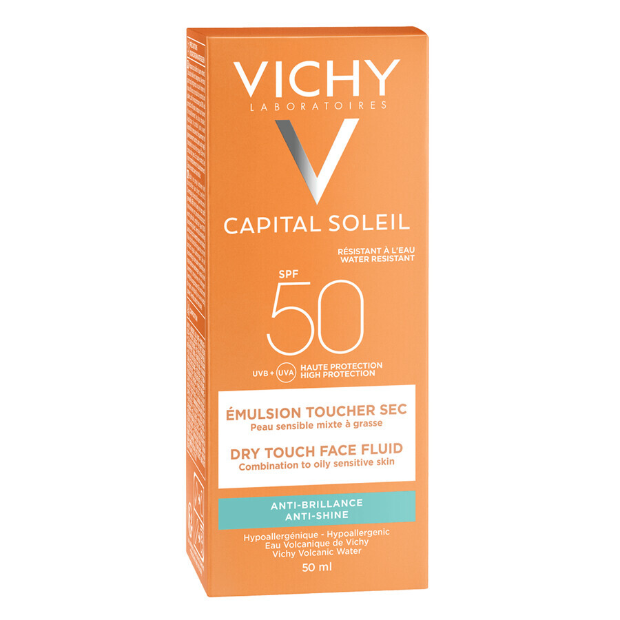 Vichy Capital Soleil, matterende gezichtscrème, SPF 50, 50 ml