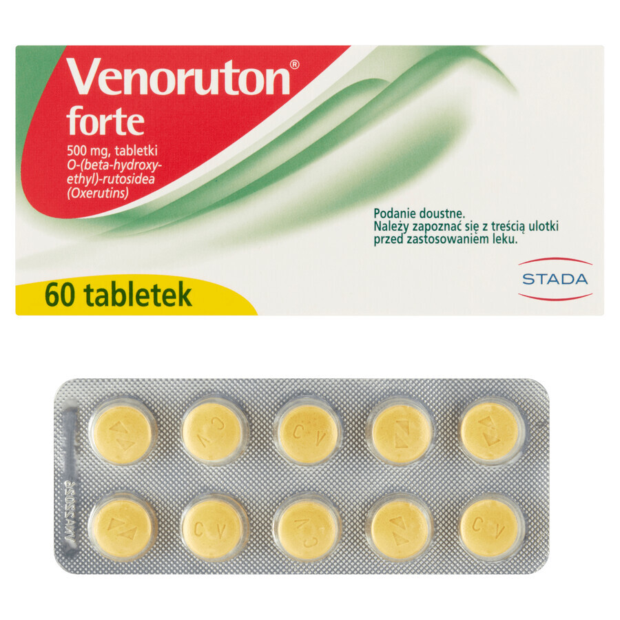 Venoruton Forte 500 mg, 60 tablets