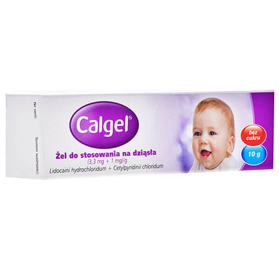 Calgel (3,3 mg + 1mg )/g, Gomgel voor kinderen vanaf 3 maanden, 10 g