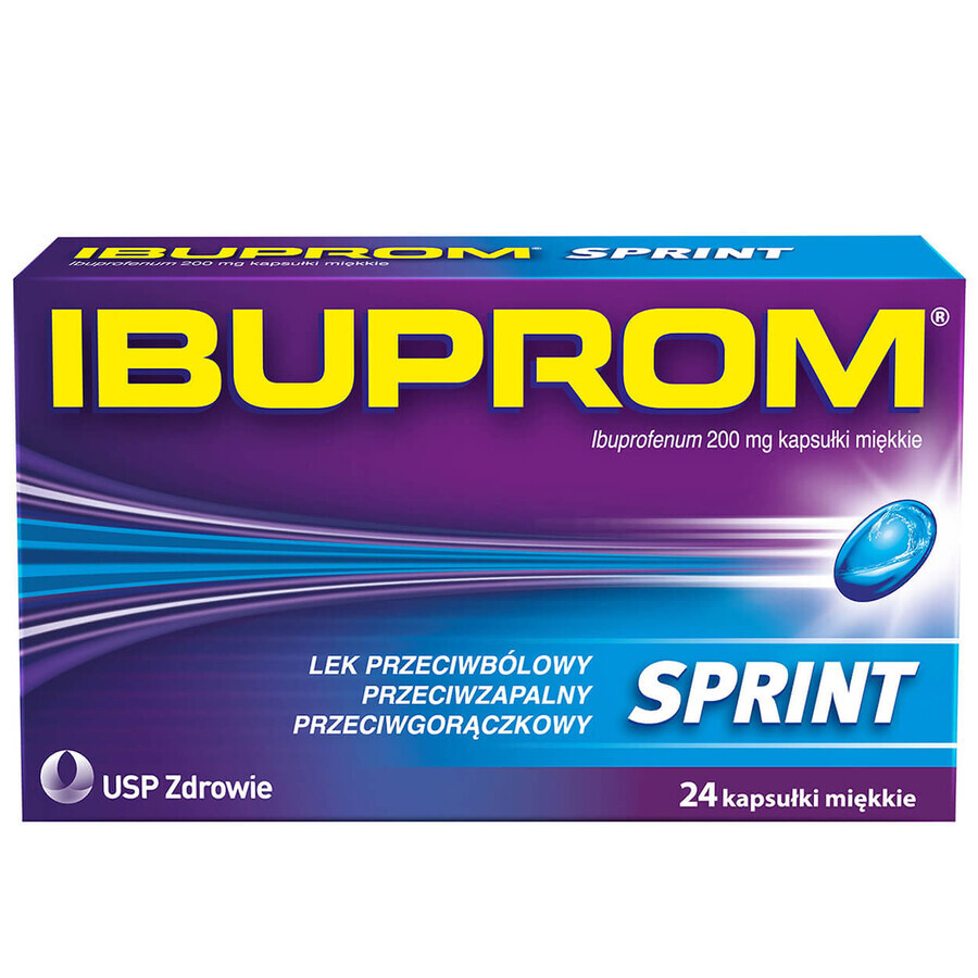 Ibuprom Sprint 200 mg, 24 capsules