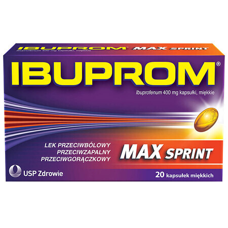 Ibuprom Max Sprint 400 mg, 20 soft capsules