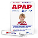 Apap Junior 250 mg, korrels, 10 sachets