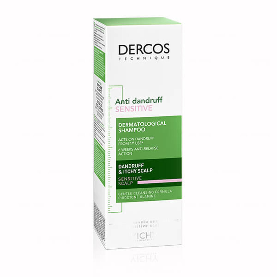 Vichy Dercos Sensitive, antiroosshampoo, gevoelige huid, 200 ml