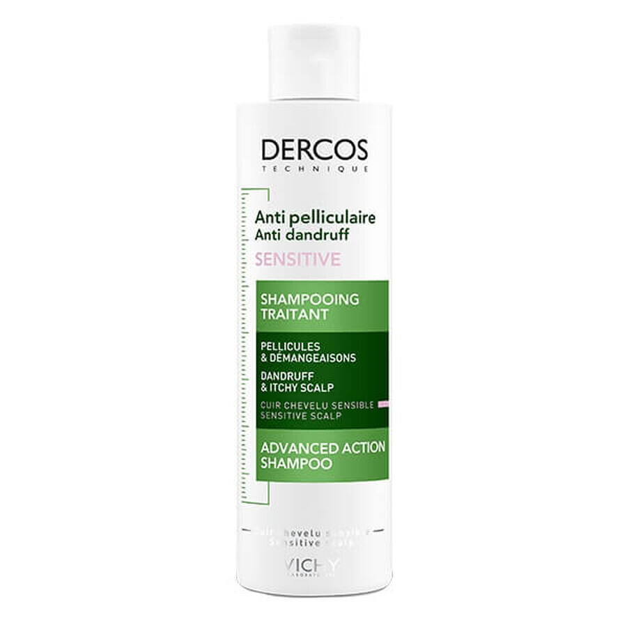 Vichy Dercos Sensitive, antiroosshampoo, gevoelige huid, 200 ml