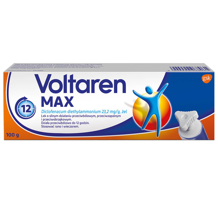 Voltaren Max 23,2 mg/g, gel, 100 g