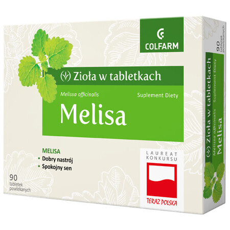 Kruiden in tabletten Melisse, 90 tabletten