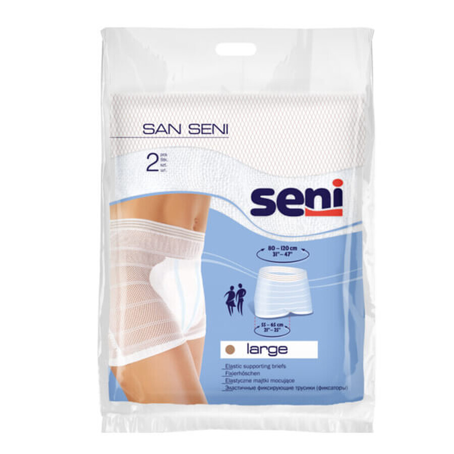 San Seni, mesh panties, support, size L, 80-120 cm, 2 pieces