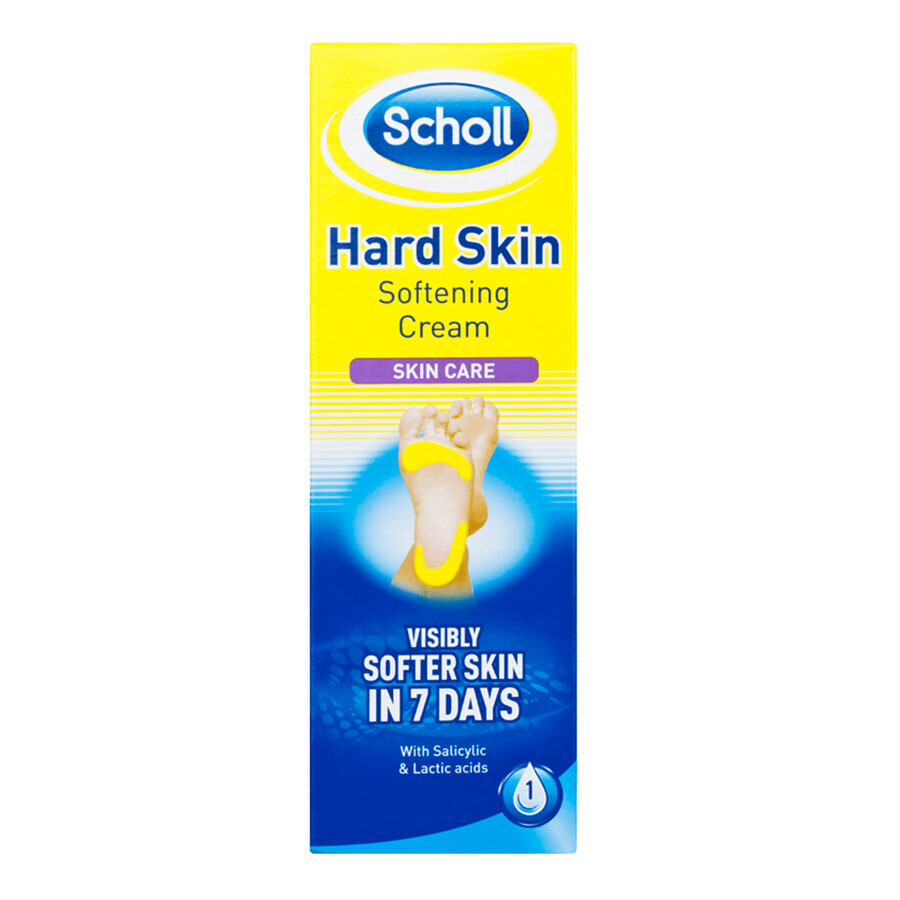 Scholl, verzachtende crème voor harde voeten, 60 ml