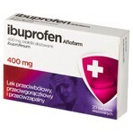 Ibuprofen Aflofarm 400 mg, 20 geïrriteerde tabletten