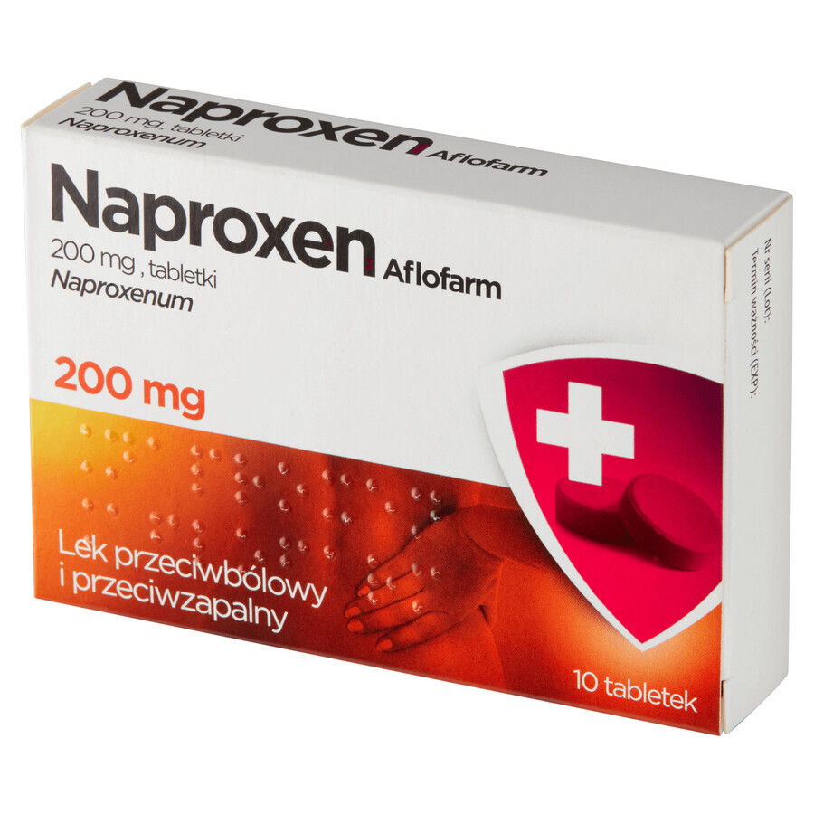 Naproxen Aflofarm 200 mg, 10 comprimate