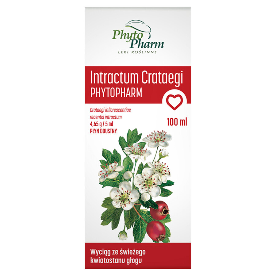 Intractum Crataegi 4,65 g/ 5 ml, vloeistof voor oraal gebruik, 100 ml