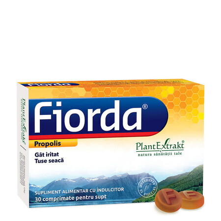 Fiorda met propolisaroma, 30 tabletten, Plant Extrakt