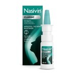 Nasivin Classic 0,5 mg/ml, spray nasale per adulti e bambini di età superiore ai 6 anni, 10 ml