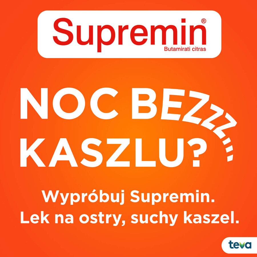 Supremin 4 mg/ 5 ml, sciroppo per la tosse, 200 ml