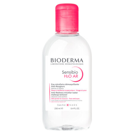 Bioderma Sensibio H2O AR, micellar water, sensitive and vascular skin, 250 ml