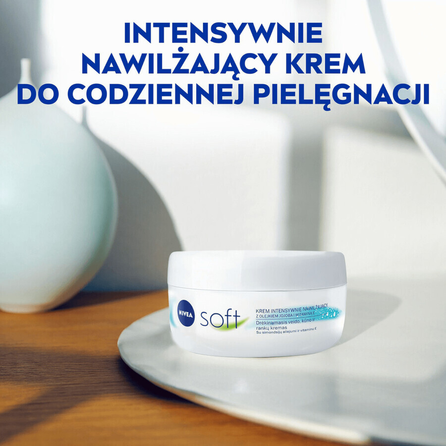 Nivea Soft, cremă hidratantă intensivă, 200 ml