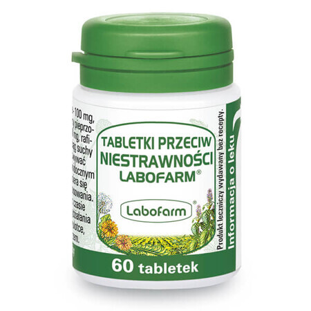 Labofarm indigestie tabletten, 60 tabletten