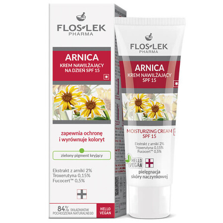 Flos-Lek Arnica, moisturizing cream SPF 15, 50 ml