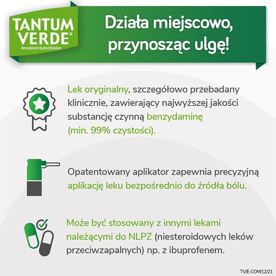 Tantum Verde 1,5 mg/ml, mond- en keelspray, 30 ml