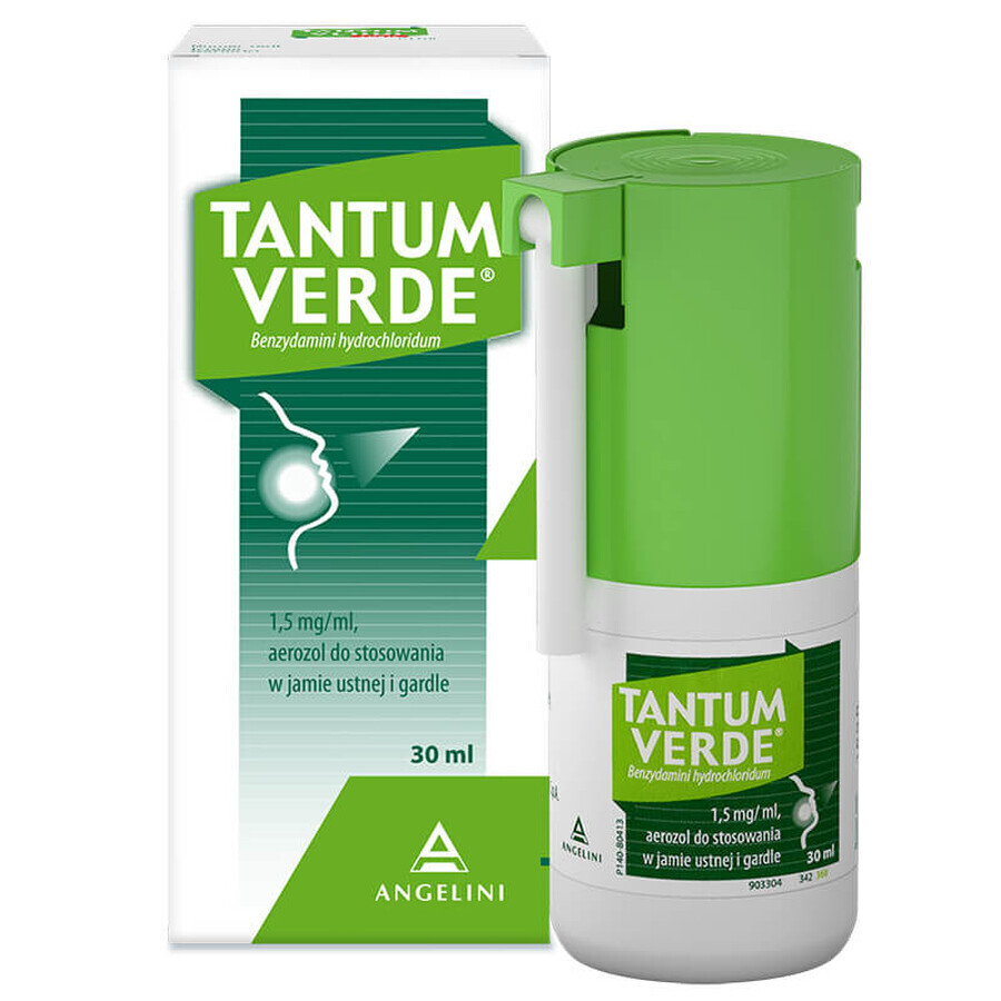 Tantum Verde 1,5 mg/ml, mond- en keelspray, 30 ml