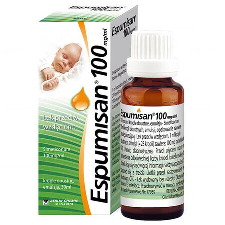 Espumisan 100 mg/ml, druppels voor oraal gebruik, emulsie, 30 ml