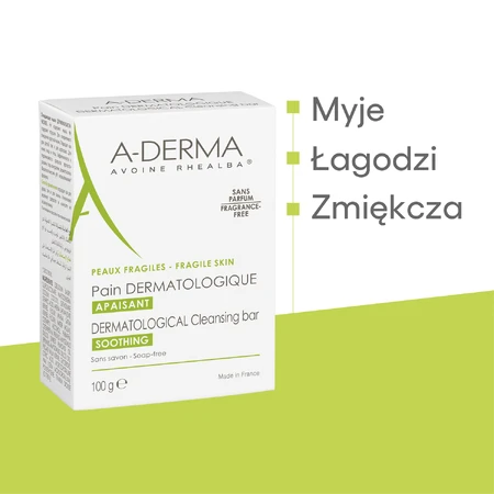 A-Derma, dermatologische reinigingszeep voor gezicht en lichaam, 100 g