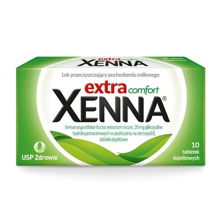 Xenna Extra Comfort 20 mg, 10 geïrriteerde tabletten